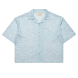 BABY BLUE PAISLEY BUTTON-UP