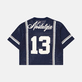 NAVY CROCHET JERSEY - Nostalgia