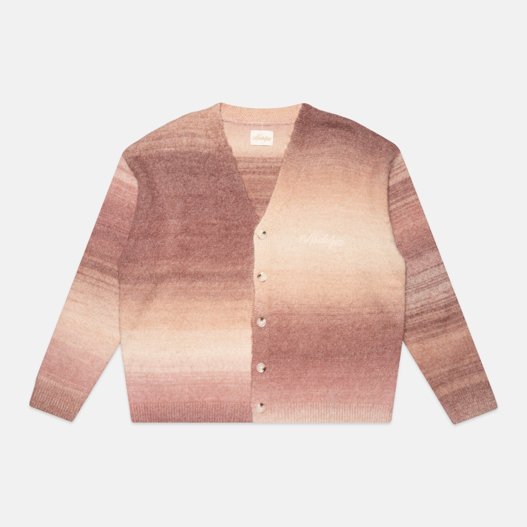 GRADIENT FUZZY CARDIGAN - Nostalgia