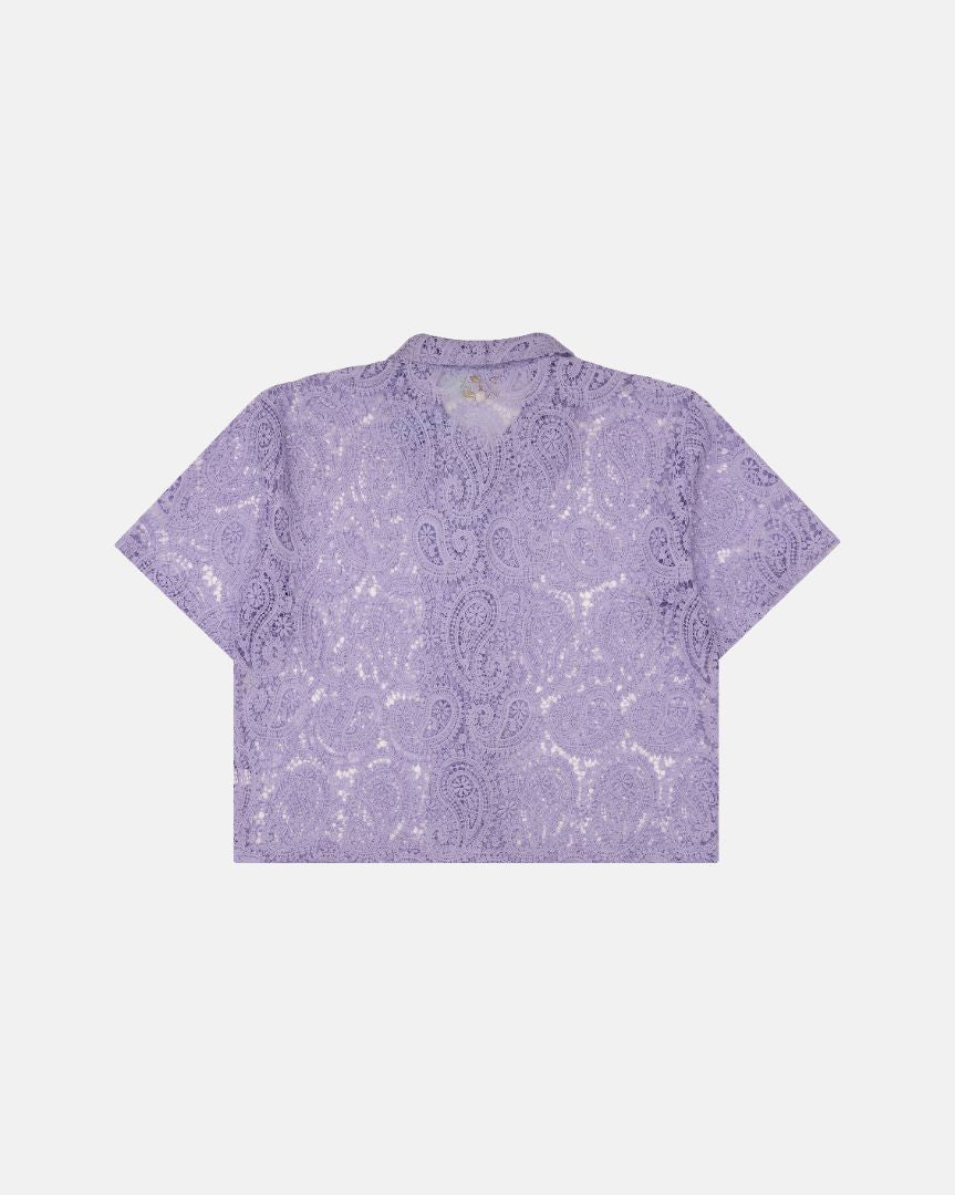 LAVENDER PAISLEY BUTTON-UP