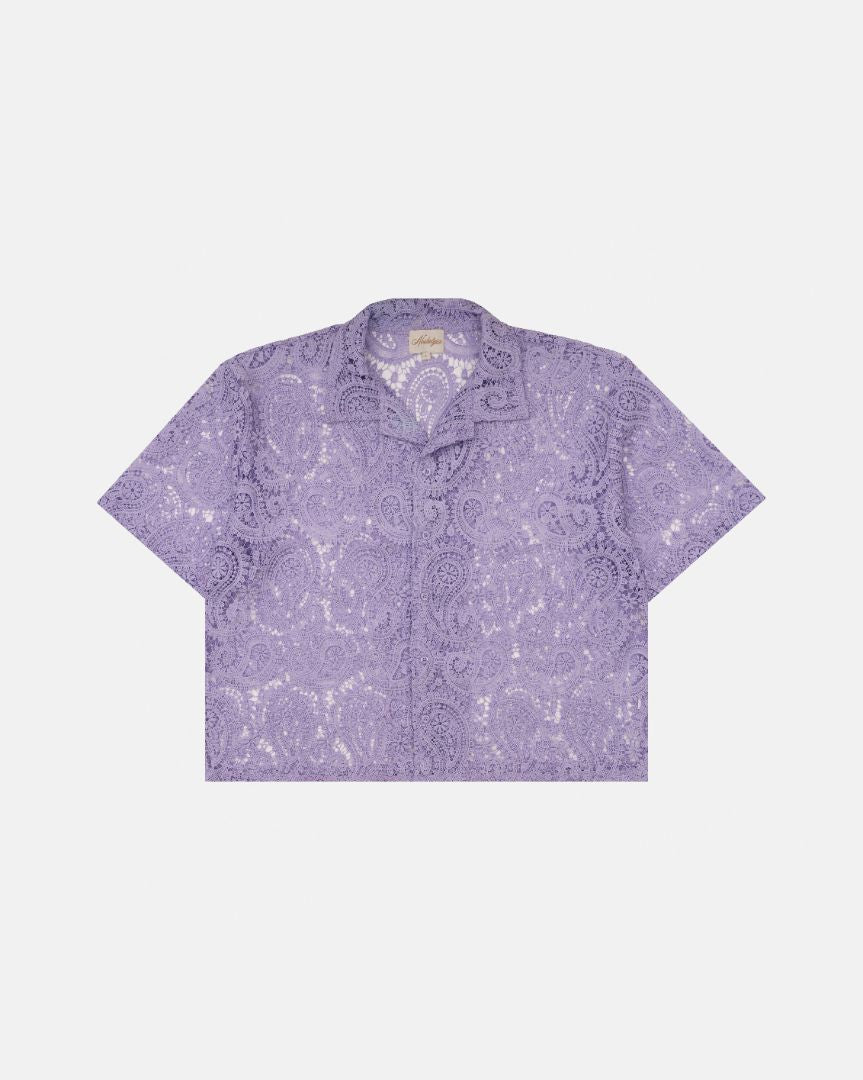 LAVENDER PAISLEY BUTTON-UP - Nostalgia