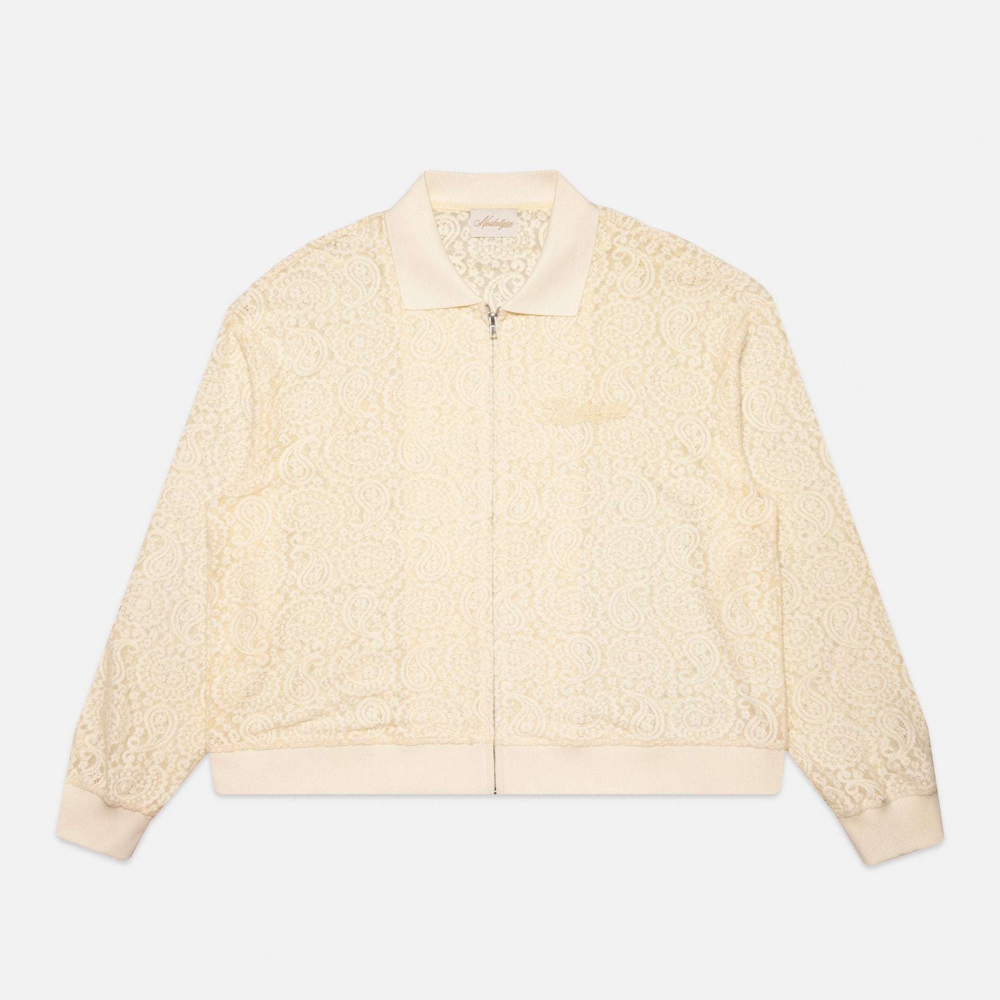 CREAM PAISLEY LACE JACKET - Nostalgia