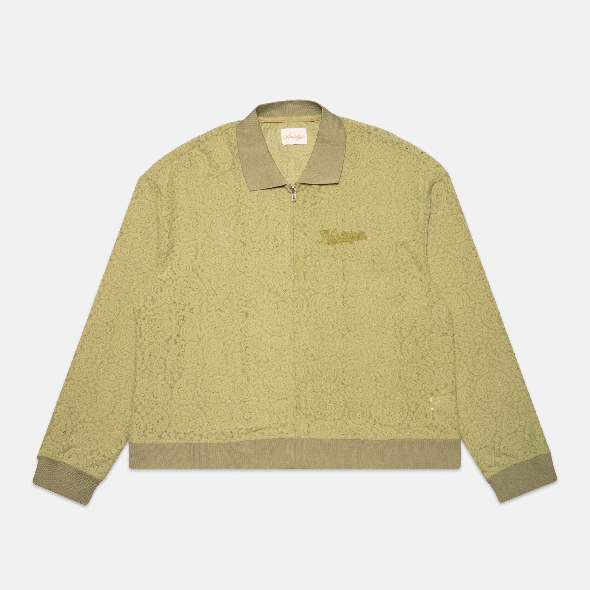 OLIVE PAISLEY LACE JACKET - Nostalgia