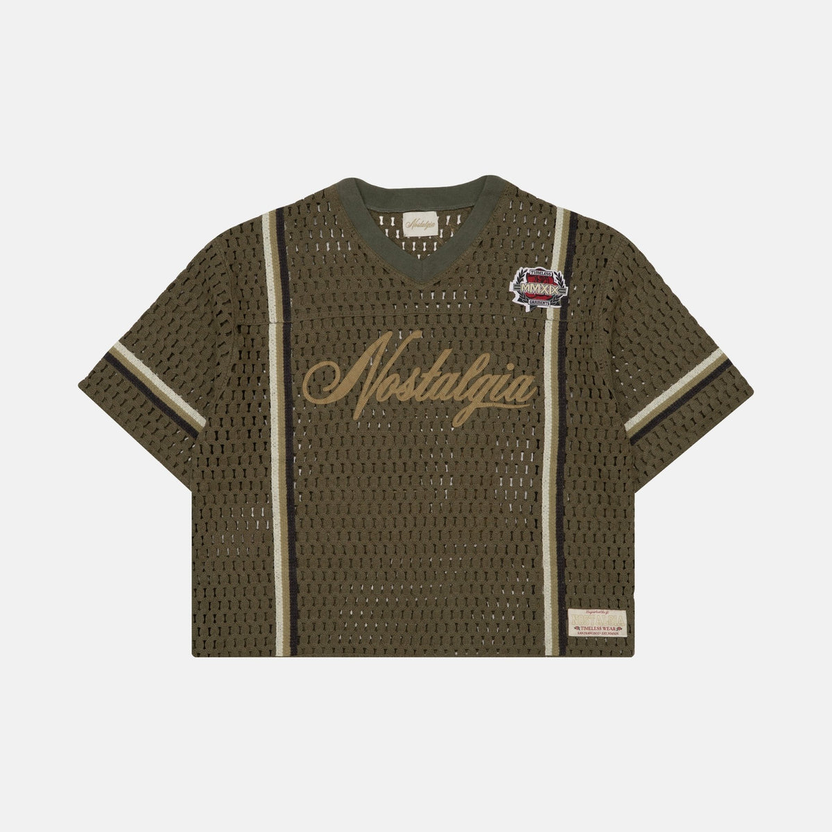 OLIVE CROCHET JERSEY - Nostalgia