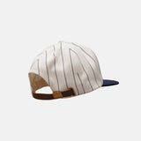 NAVY PINSTRIPE GEMSTONE WOOL CAP - Nostalgia