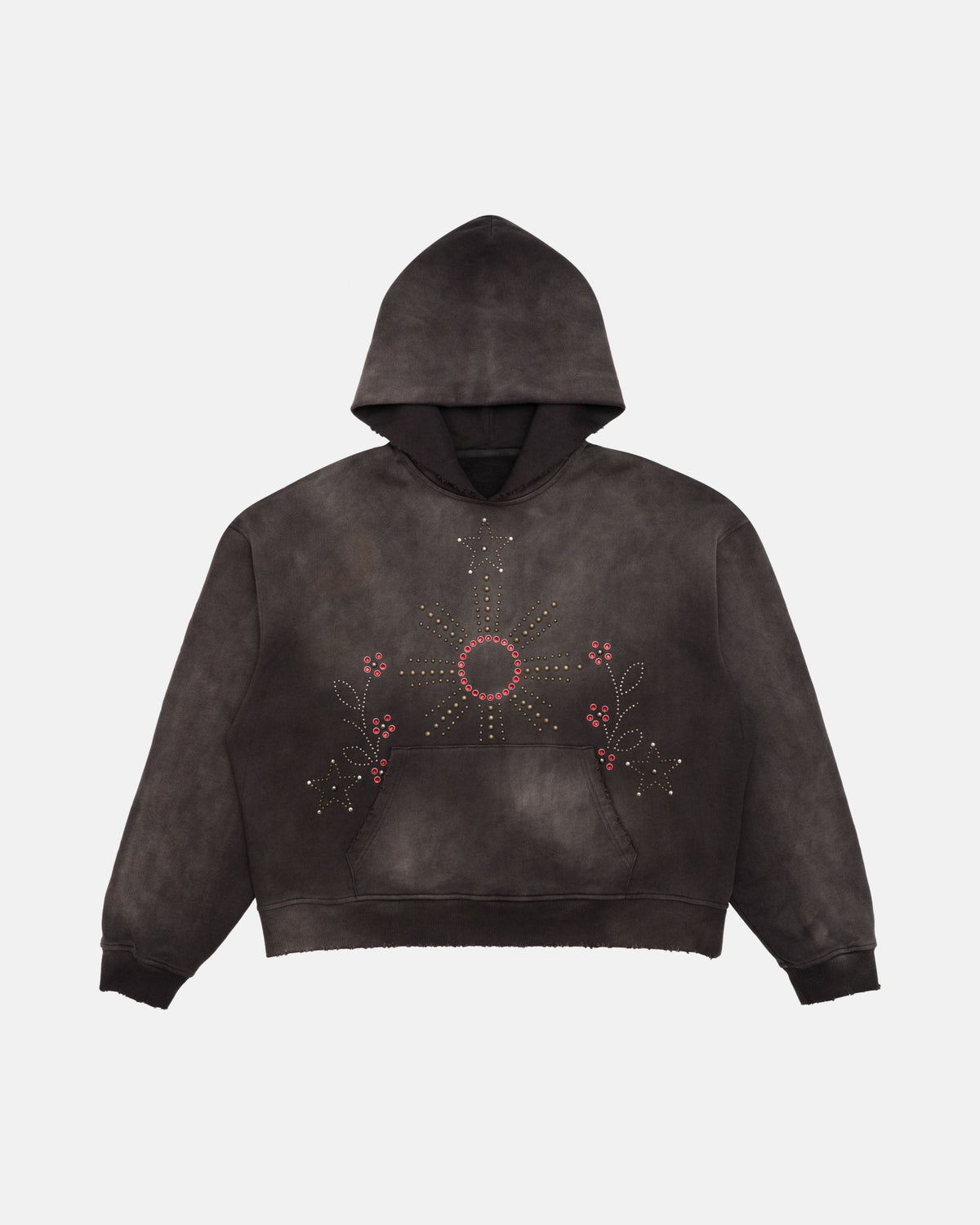 Rhinestone Sun-Faded Hoodie - Nostalgia