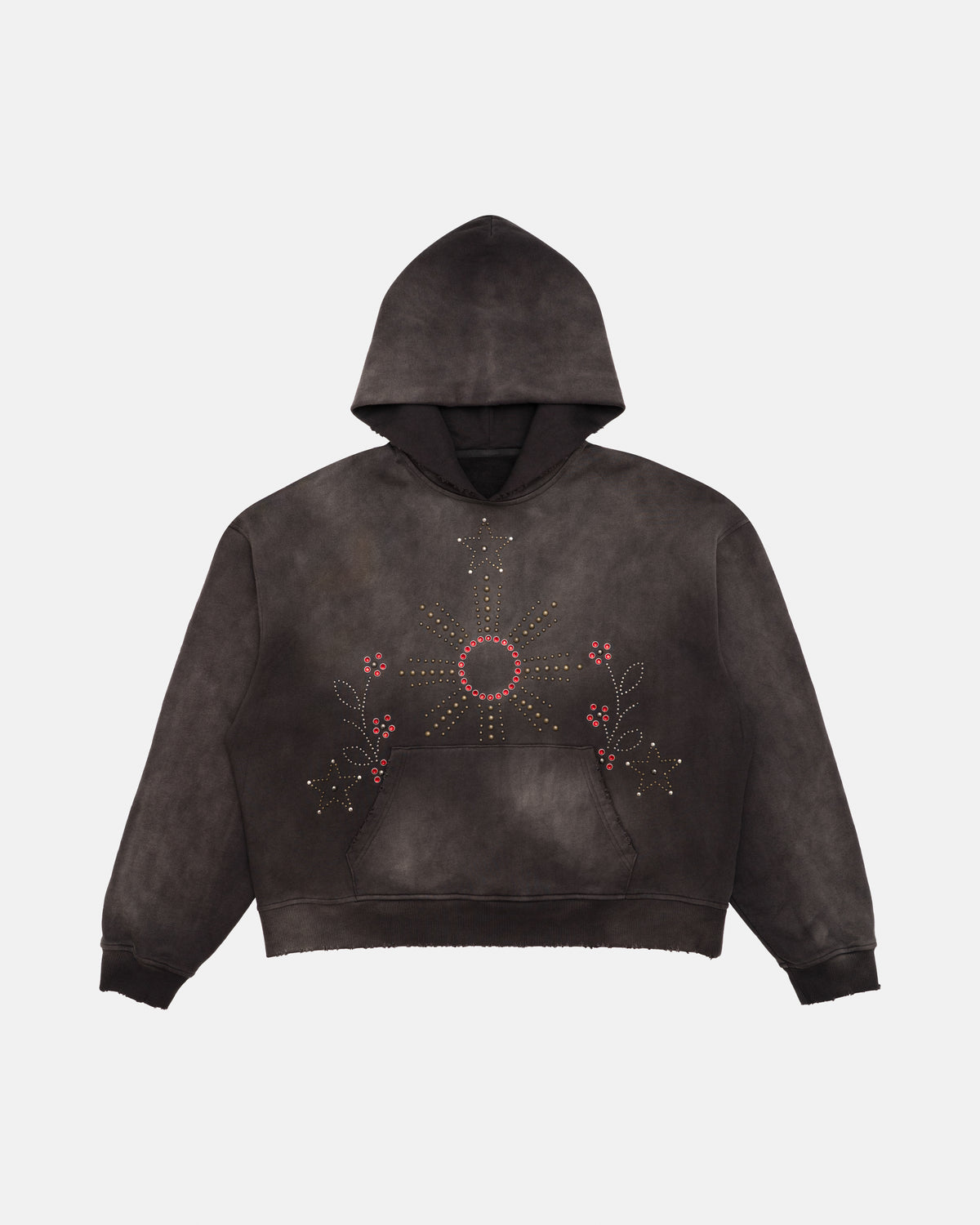 Rhinestone Sun-Faded Hoodie