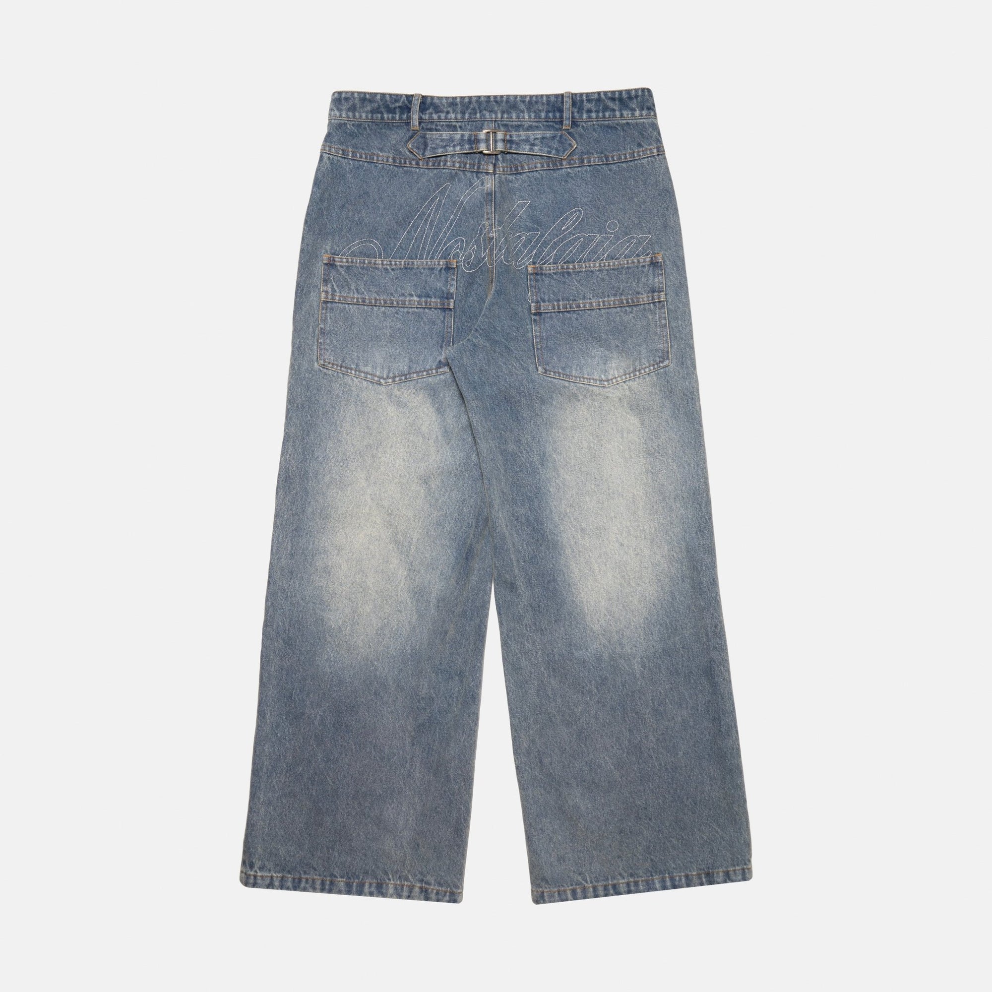 LIGHT WASH CHAINSTITCH BAGGY DENIM - Nostalgia