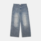 LIGHT WASH CHAINSTITCH BAGGY DENIM