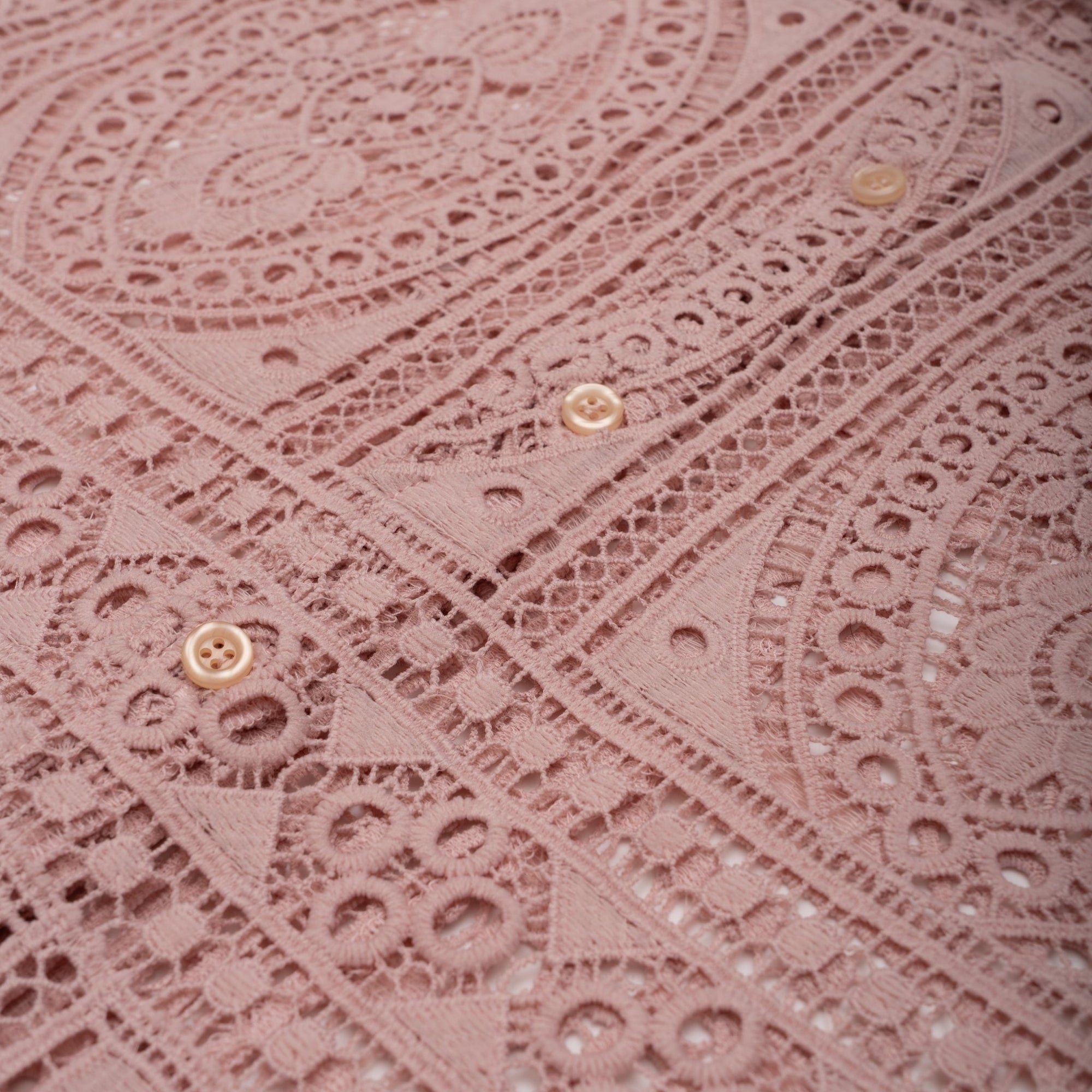 DRAGONFRUIT BARRIO LACE BUTTON - UP - Nostalgia