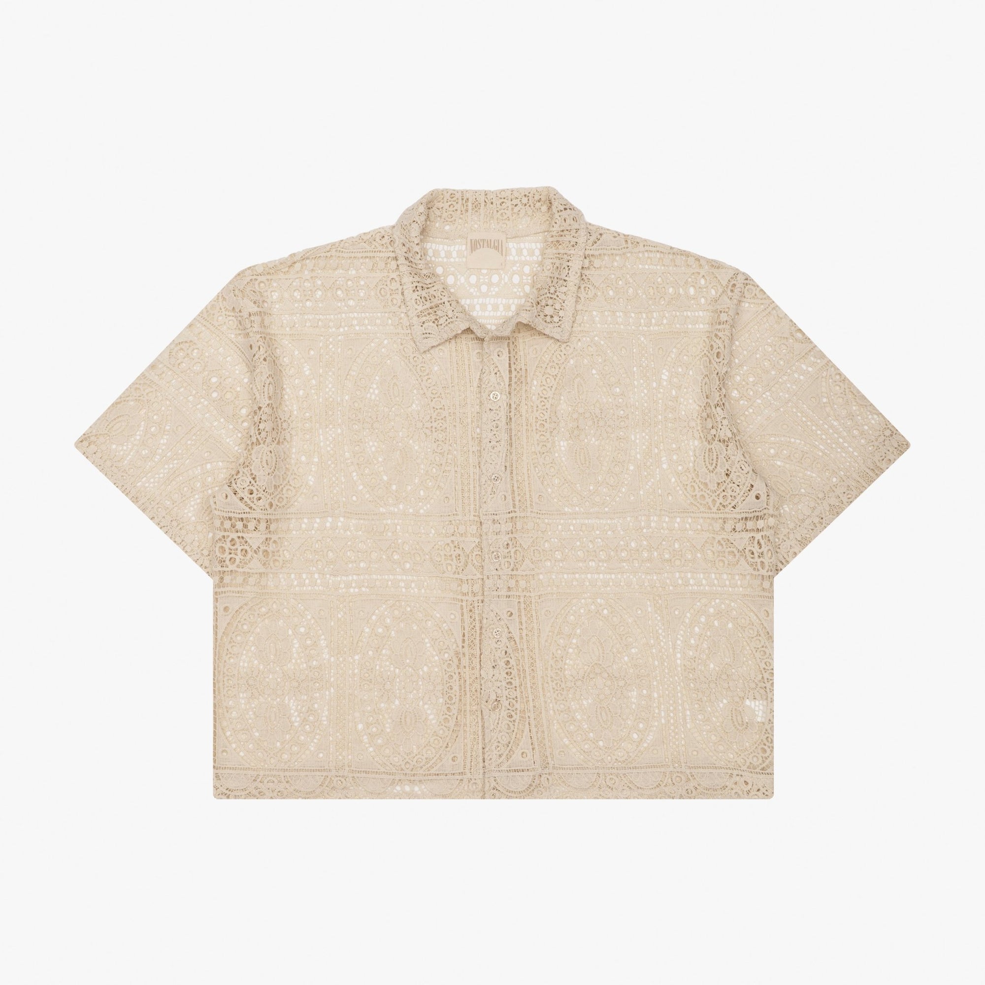 CREAM BARRIO LACE BUTTON - UP - Nostalgia