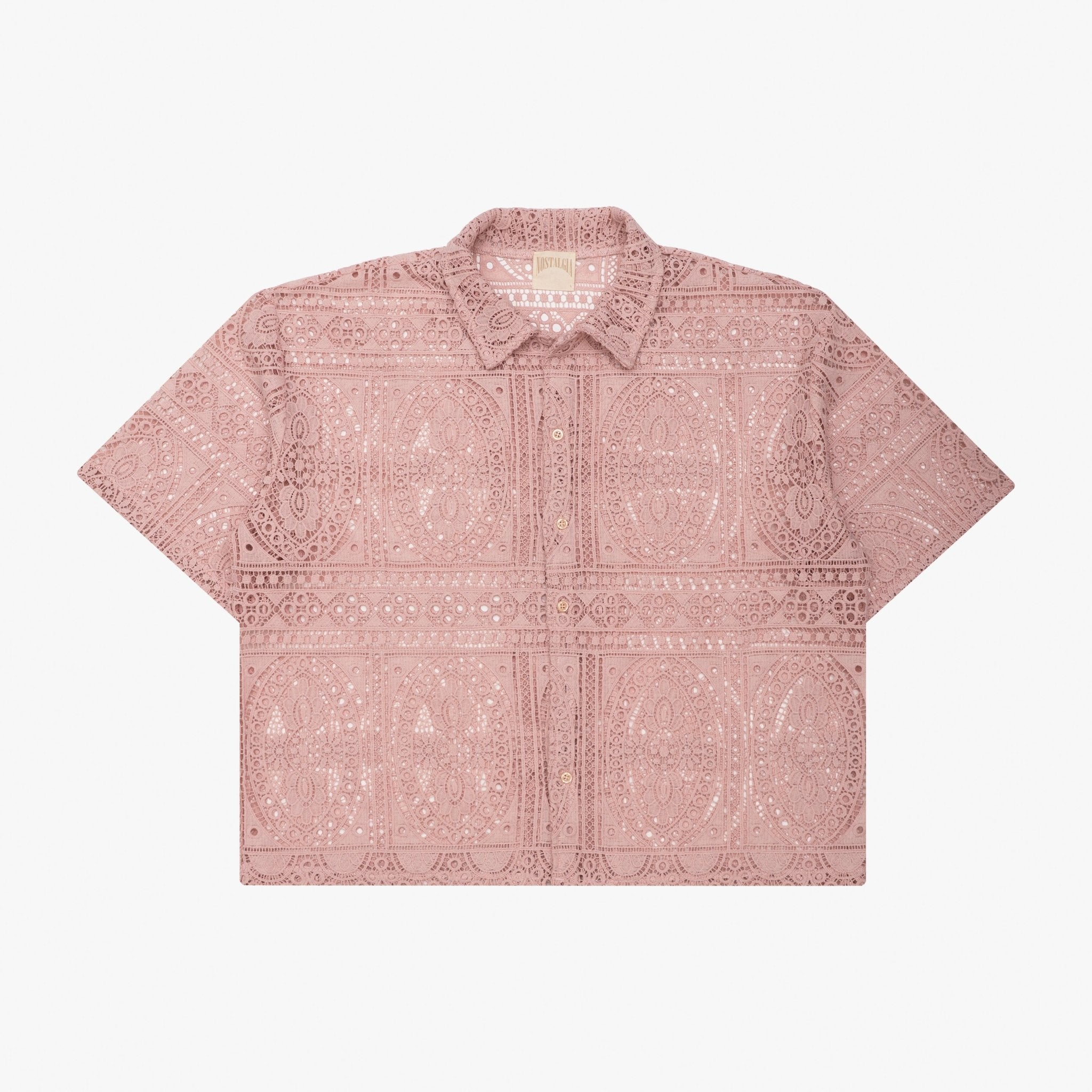 DRAGONFRUIT BARRIO LACE BUTTON - UP - Nostalgia