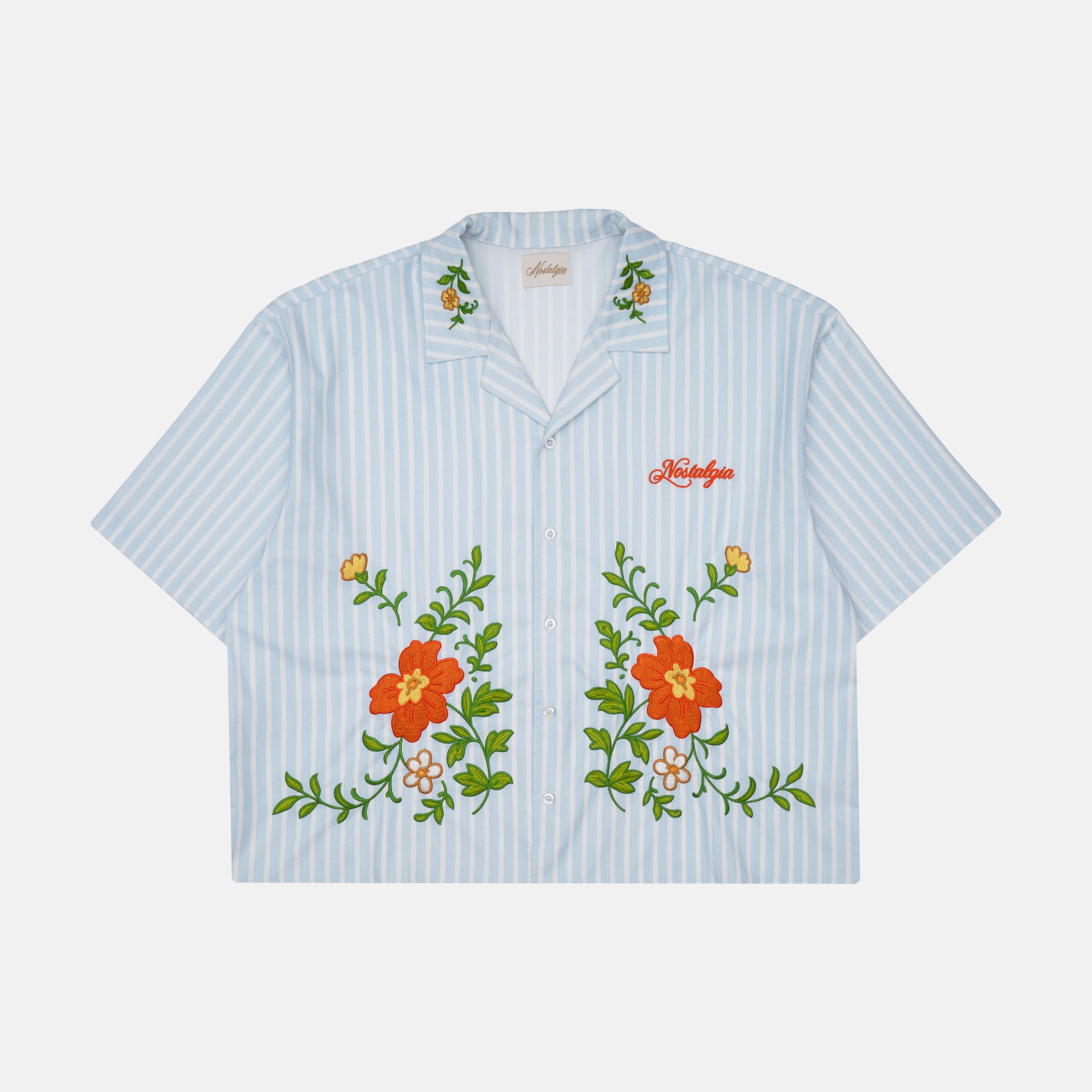 STRIPED CHAMBRAY SHIRT