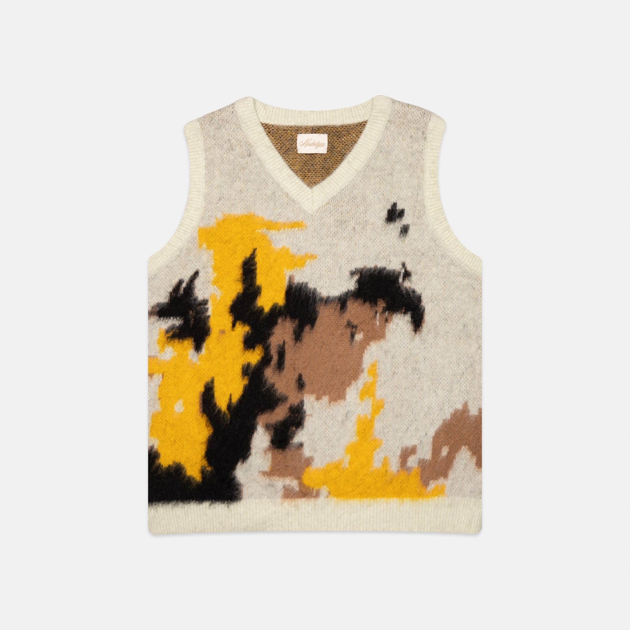CAMO MOHAIR VEST - Nostalgia