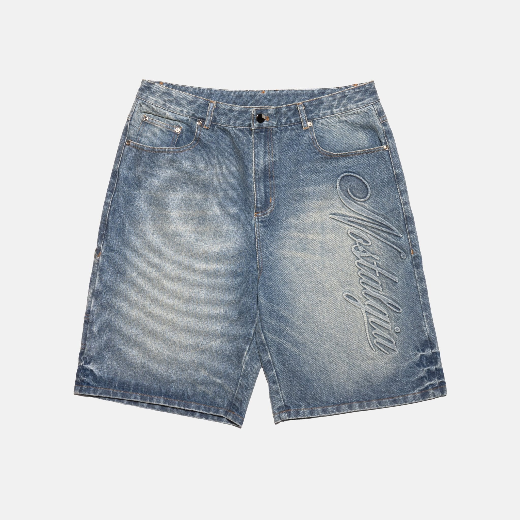 LIGHT WASH JEAN SHORT - Nostalgia