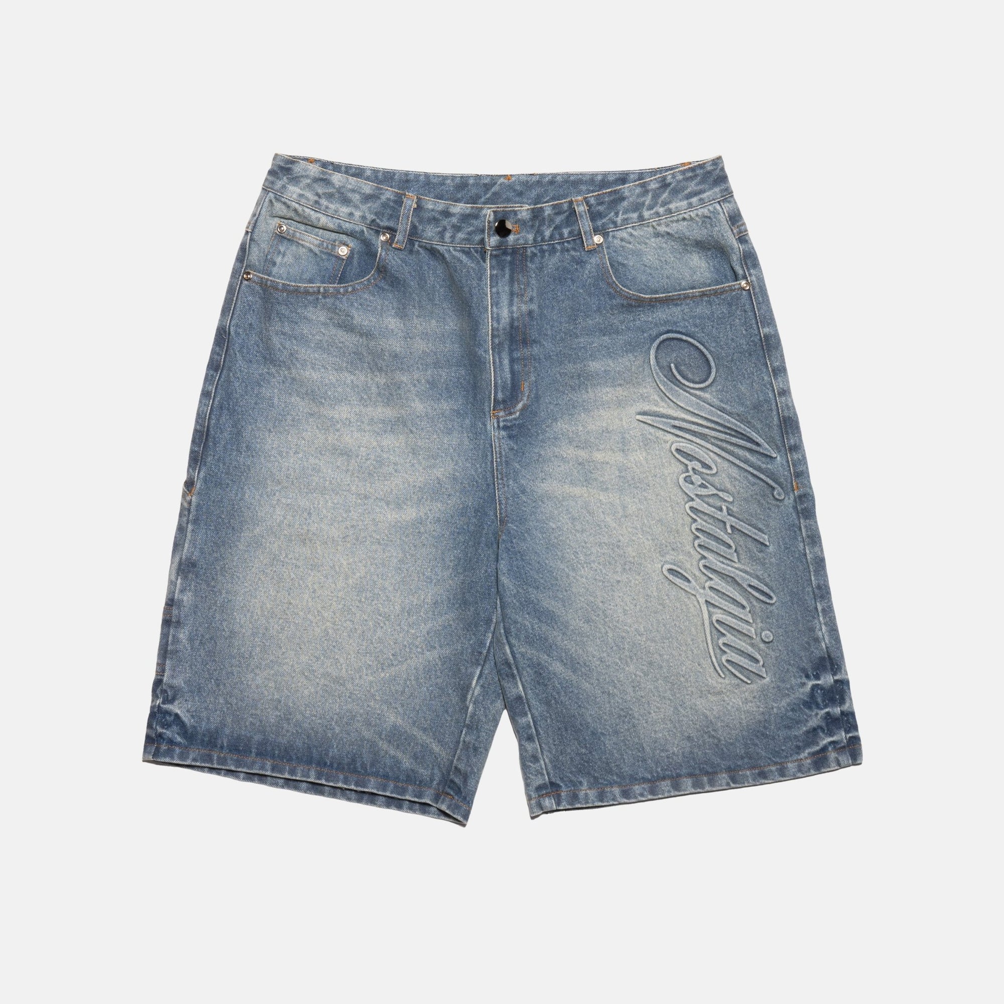 LIGHT WASH JEAN SHORT - Nostalgia