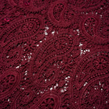 WINE PAISLEY BUTTON-UP