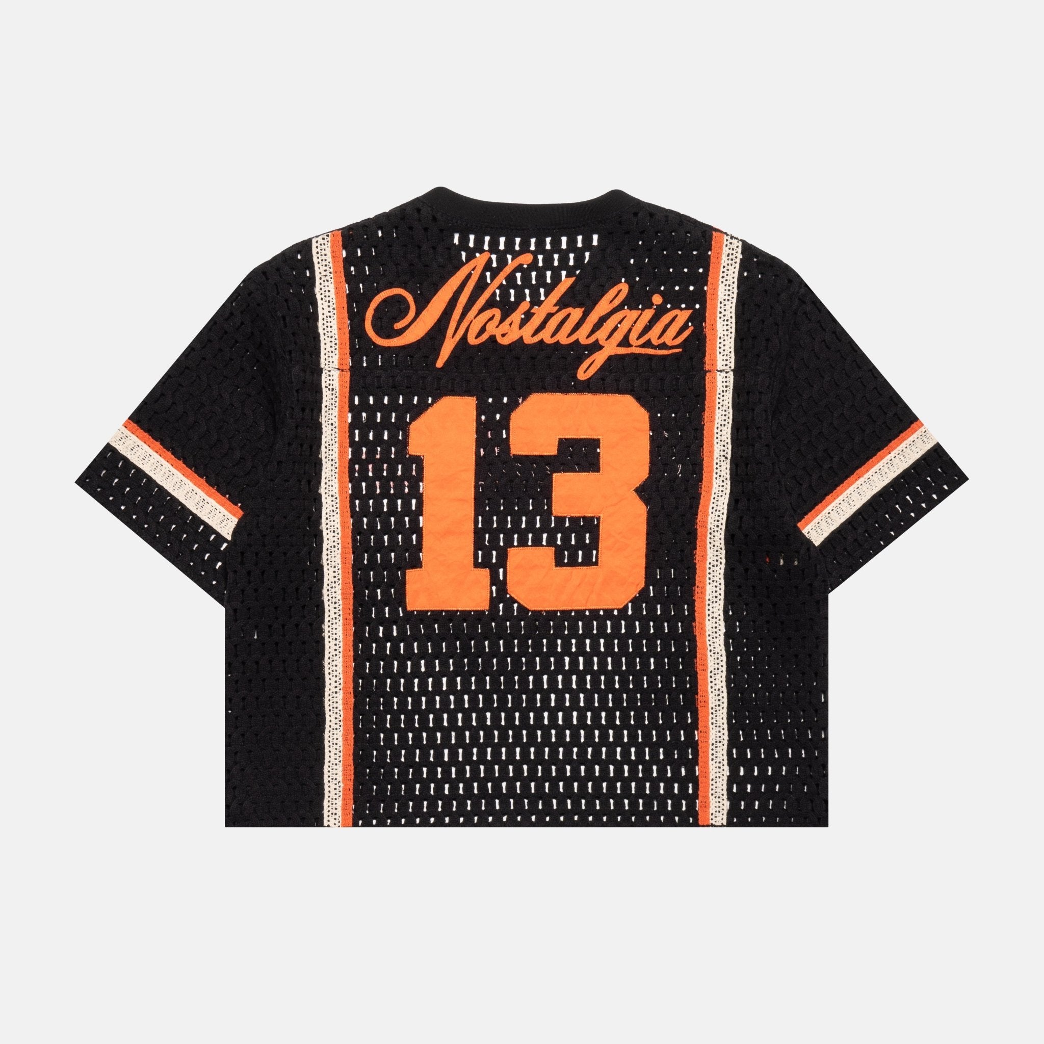 BLACK CROCHET JERSEY - Nostalgia